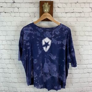 Muzzle Jab clothing co. Cropped bleached tshirt